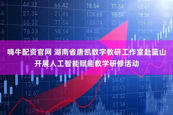 嗨牛配资官网 湖南省唐凯数字教研工作室赴蓝山开展人工智能赋能教学研修活动